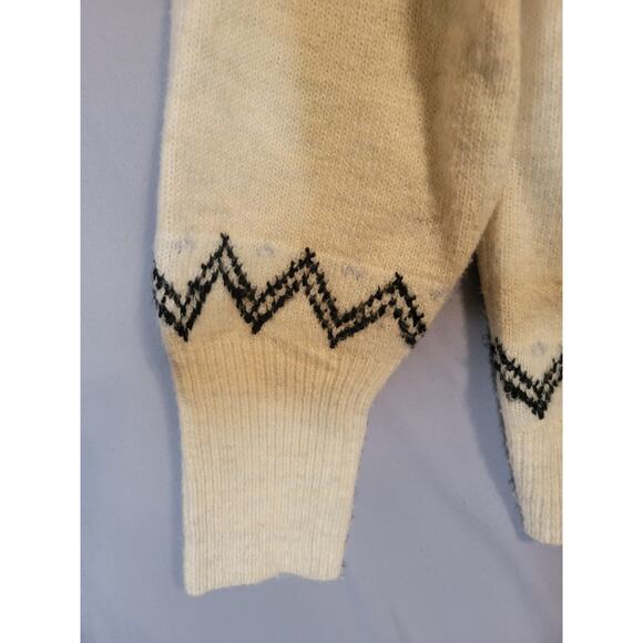 A New Day Fair Isle Turleneck Sweater Womens Sz Small Ivory Purple Black Gray - Picture 6 of 14